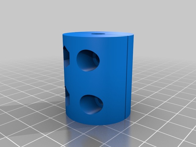 m6-m8 sonParametric Z-axis coupler (stepper and threaded rod coupling)