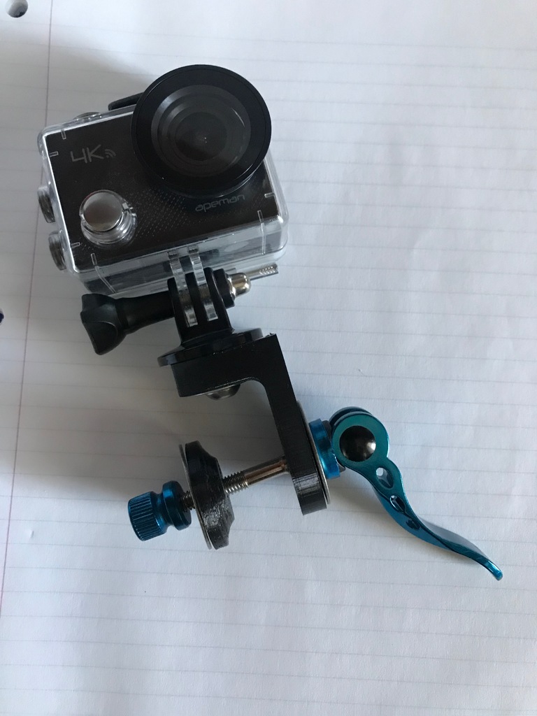 GoPro style mount for Airplane Tie Down Ring