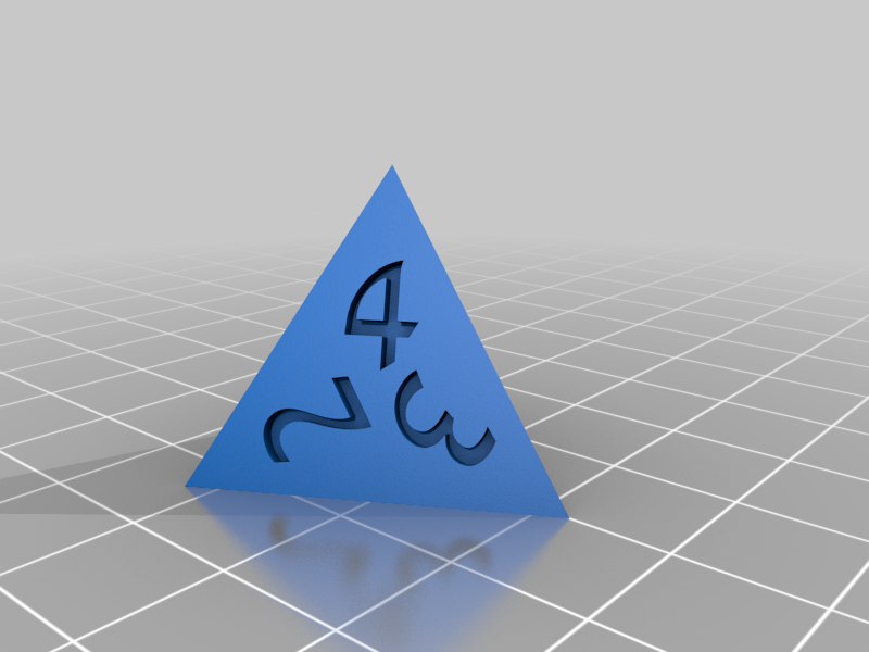 Sharp Edge d4 Dice