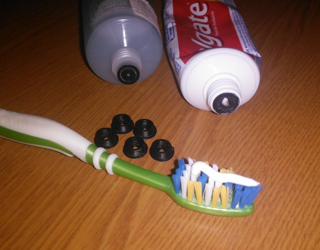 Toothpaste economy sub-lid. Toothpaste saver lid