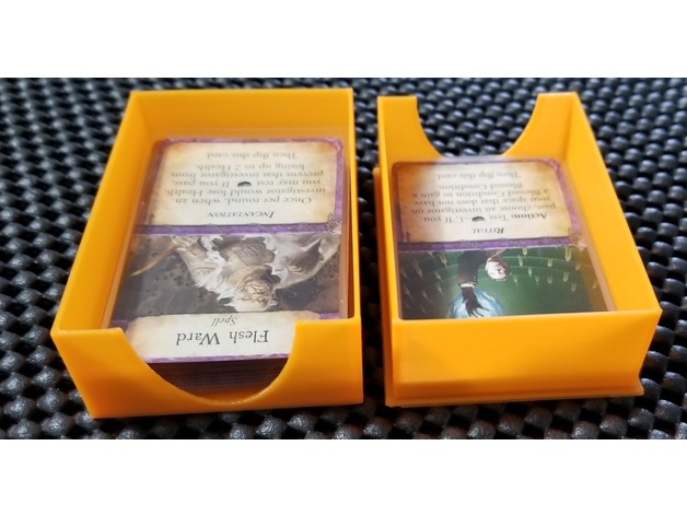 Deck Boxes for cards sleeved in FF Mini American Board Game Sleeves (Yellow)