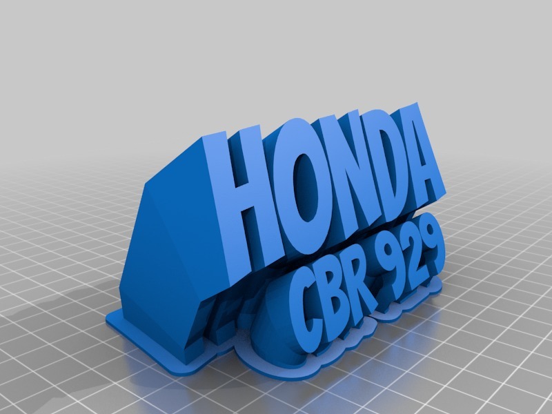 HONDA CBR 929 Nameplate