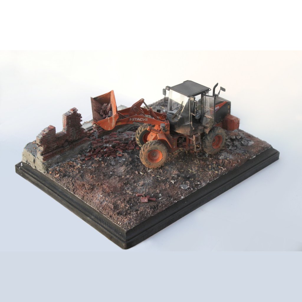 1/35 Scale Ruined Brick Wall Pieces