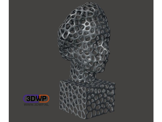 Einstein Bust (Voronoi Style)