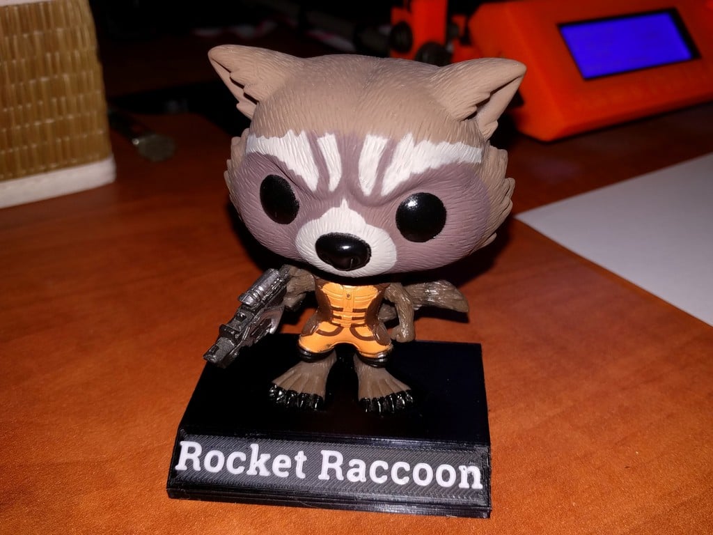 Funko Pop! Rocket Raccoon display stand
