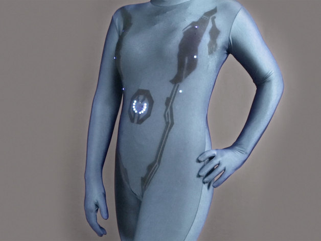 Cortana Costume with Animating LEDs