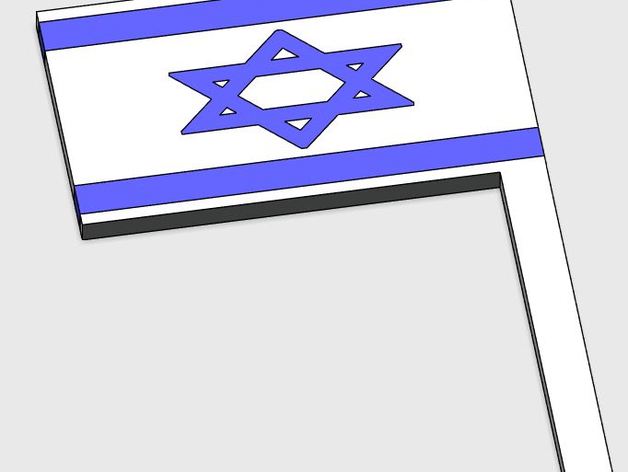 2 Colors Israel Flag