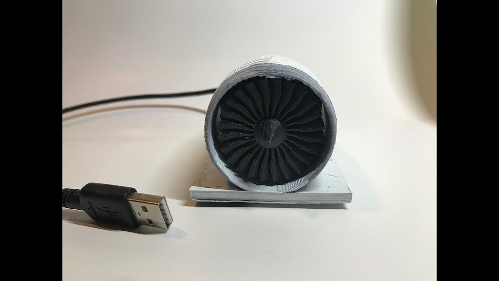 DC Computer Fan (Shaped like a Jet Engine)