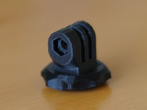 Gopro mount for 1/4"-20 nut and no support