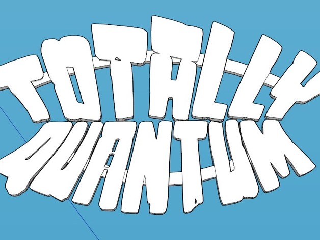 TotallyQuantum Logo (WITH BUILT IN STAND) [NOT FINISHED]