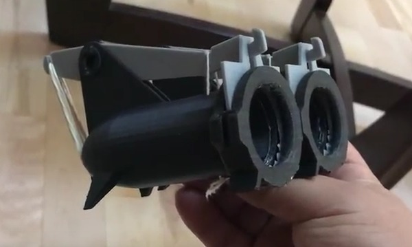 3d printed spaceship mouse trap