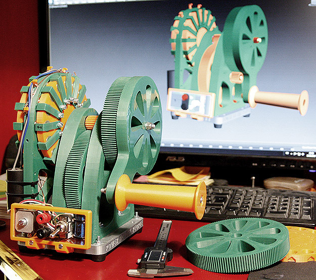 The Hand Cranked Power Generator
