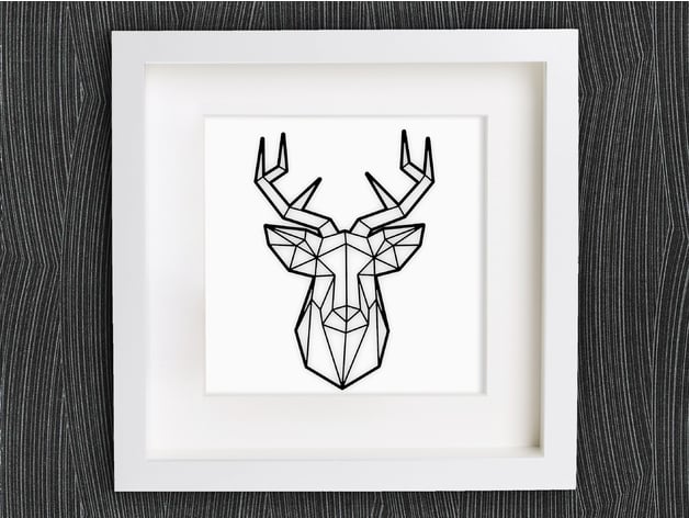 Customizable Origami Deer Head