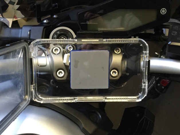 Yamaha MT09 iPhone mount for GoPro mount