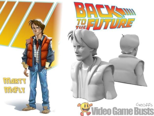 Marty McFly Game Character Bust