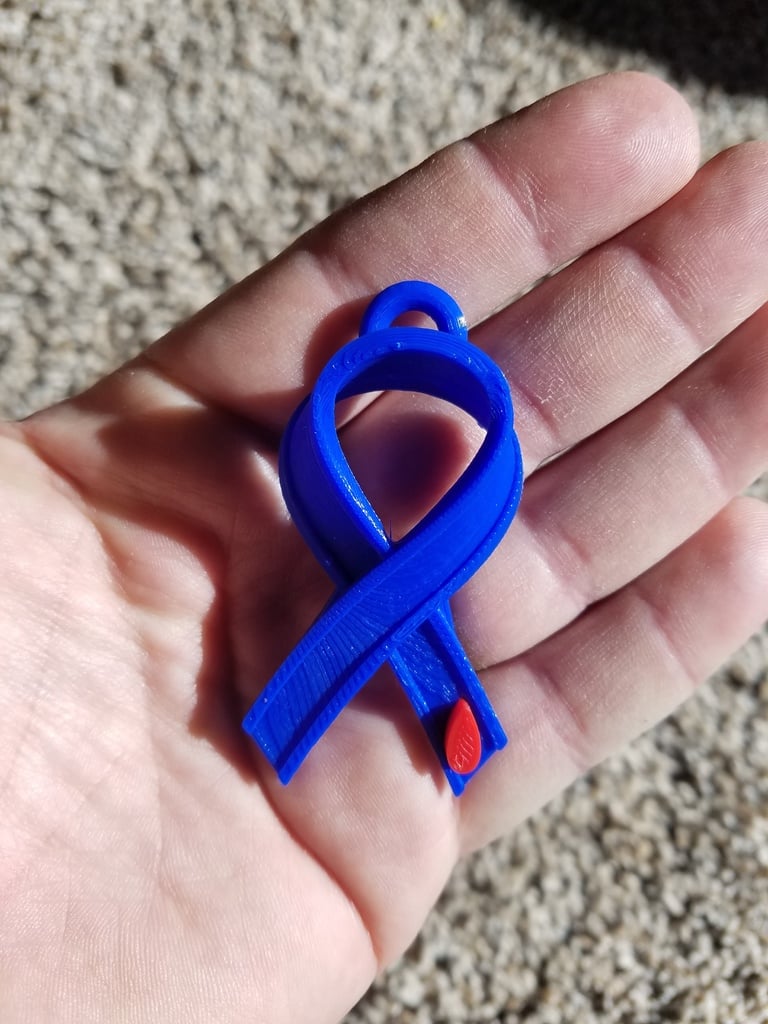 Diabetes Ribbon (Keychain)