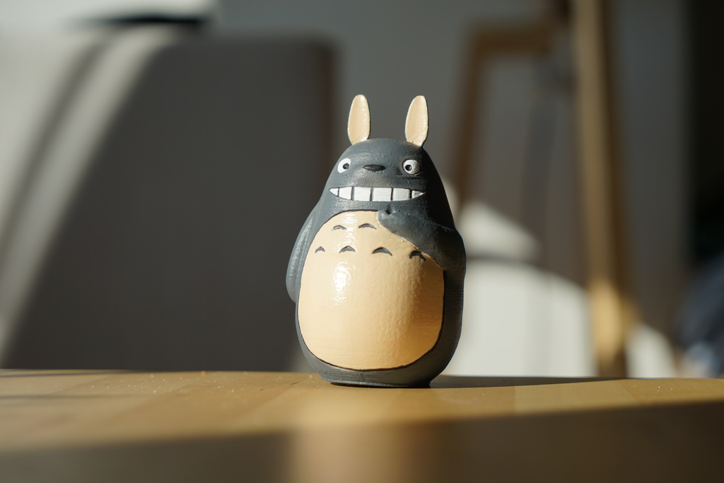 Small Totoro With Umbrella, with magnet support