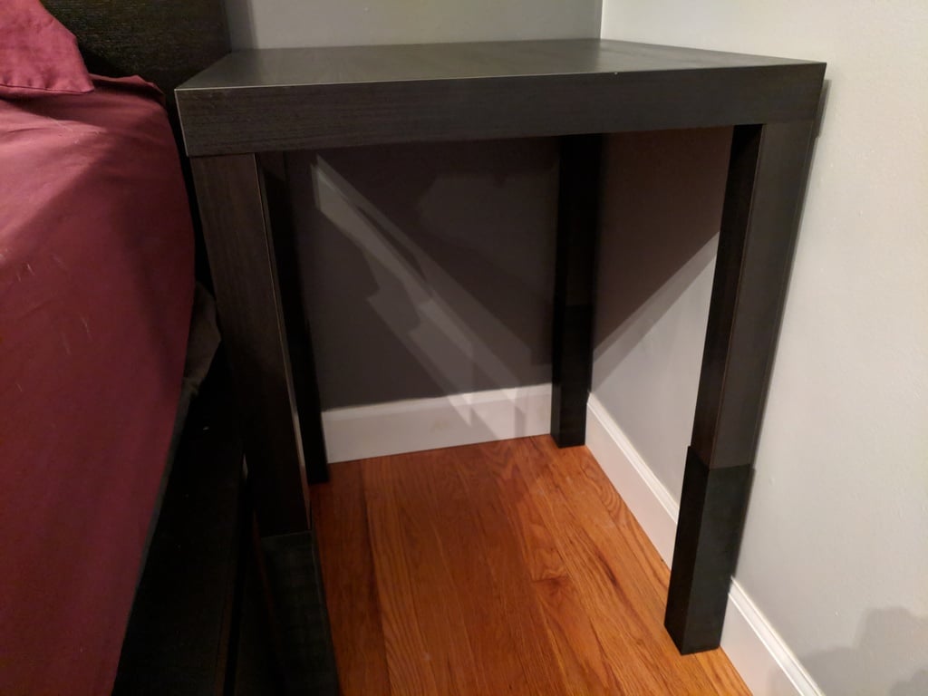 Lack (IKEA) Table Leg Extension - Nightstand Height