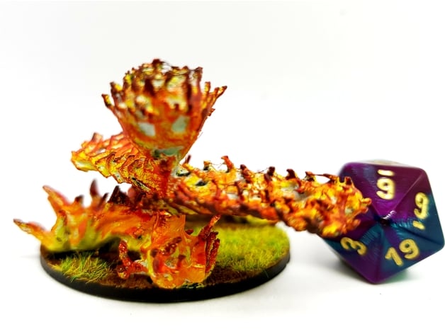 Image of Fire Elemental for 28mm Tabletop gaming