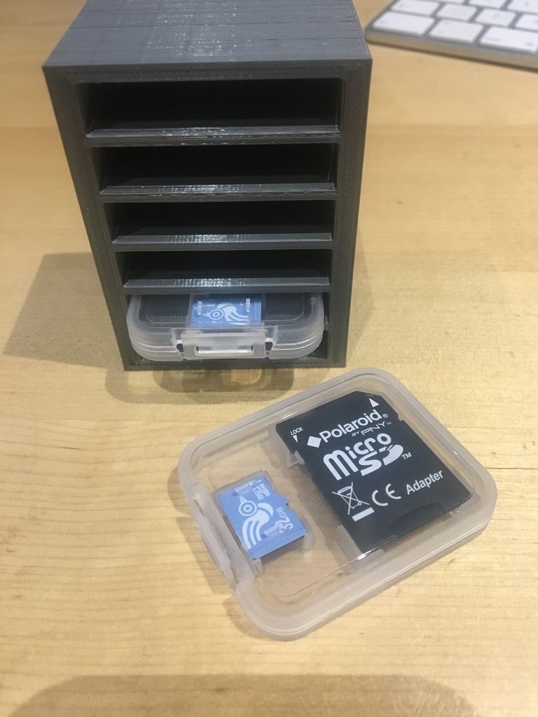 Polaroid Branded Micro SD Card Plastic Box Holder