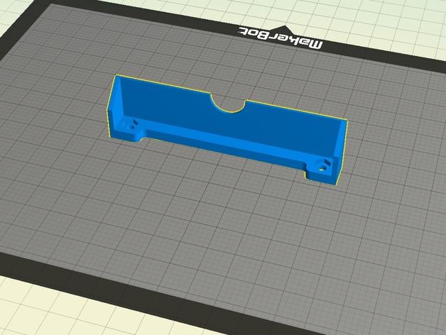 Simplified bracket for Active Cooling Fan Duct - FlashForge (Slightly Angled)