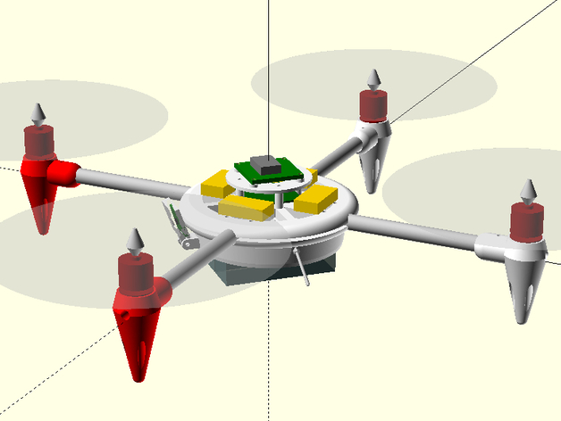 3D printable Quadcopter 500 SJX01D
