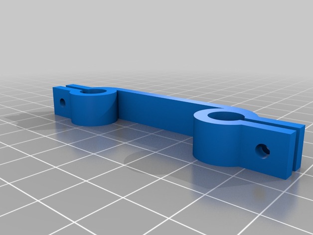 Prusa i3 Rework - X-axis 8MM rod spacing clamp
