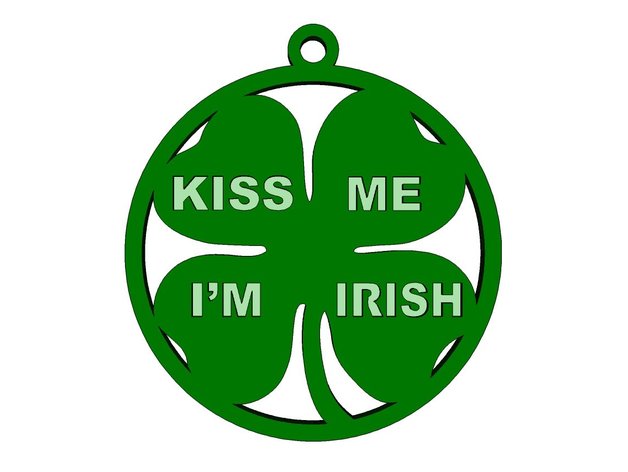 Kiss Me I’M Irish Pendant