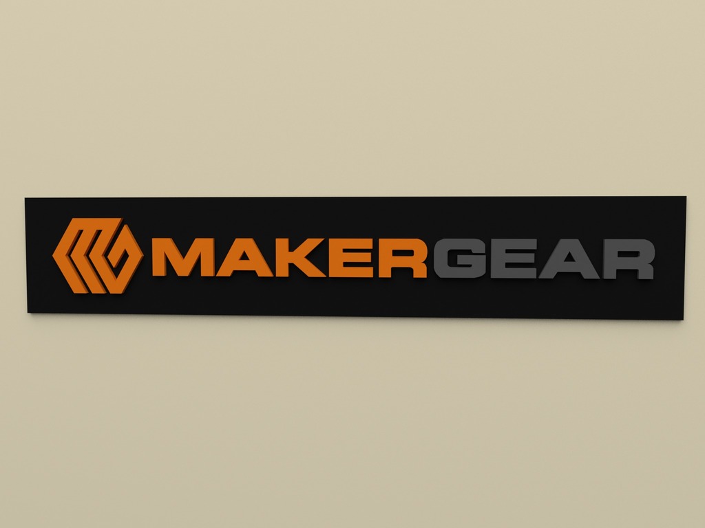 MakerGear Long Logo Multi-material