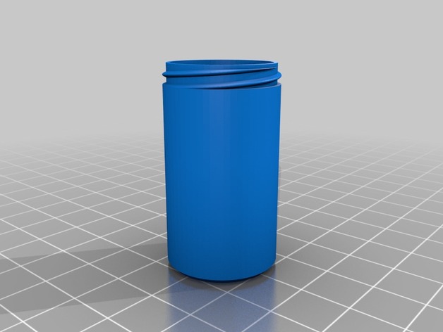 2x4 pill Bottle with screw lid