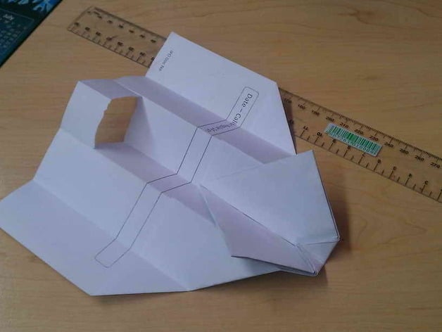 Paper airplane replica