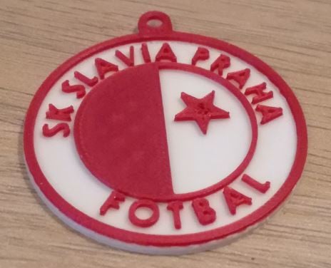 SK Slavia Praha keychain