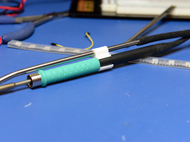 Fume extraction clip for a JBC tools 254 soldering pencil