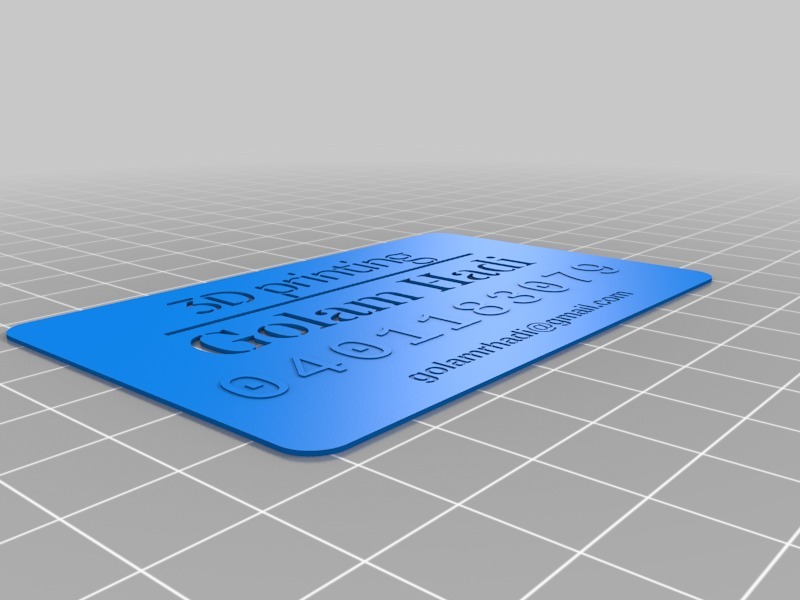 3D business card