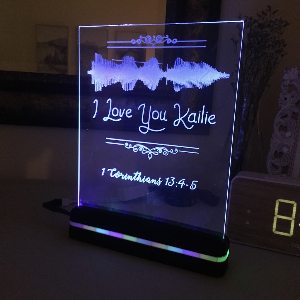 Ender 3 Engraving and Acrylic Light Sign