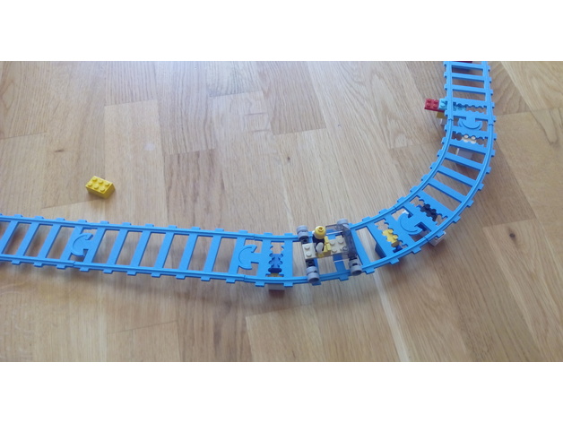 lego "rail" track for "Wide LEGO Wheel Rim"