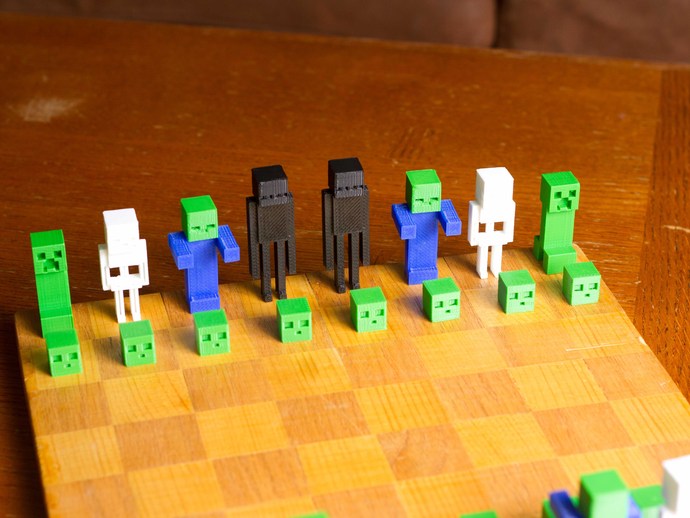 Minecraft Chess Set By Potatofi - Thingiverse