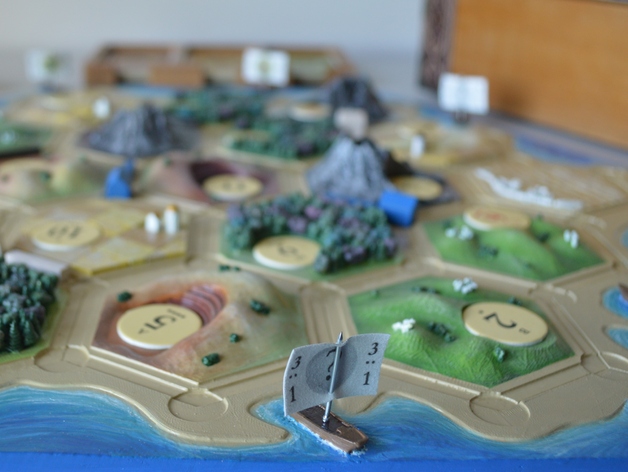 Catan Seaside Pieces with Ports