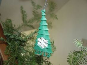 Tree and Snowflake 2013 Ornament
