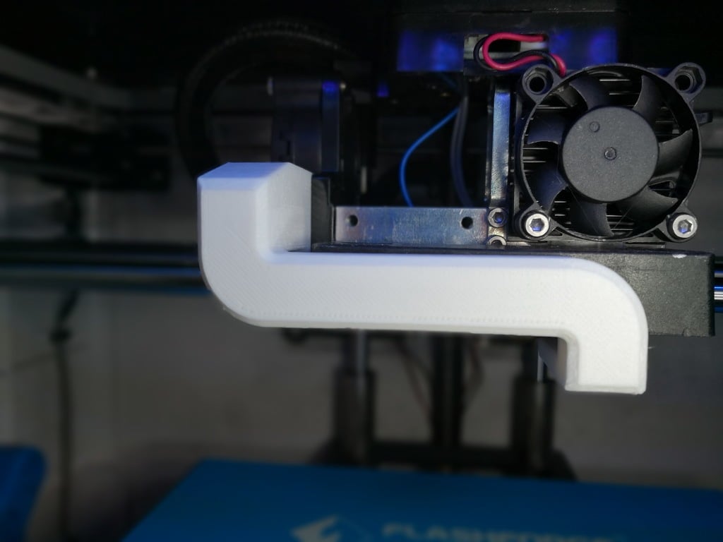 FlashForge Dreamer Right Extruder Cooling duct