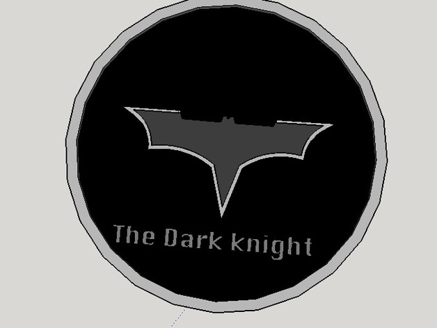 3D Printable dark knight coin (batman)