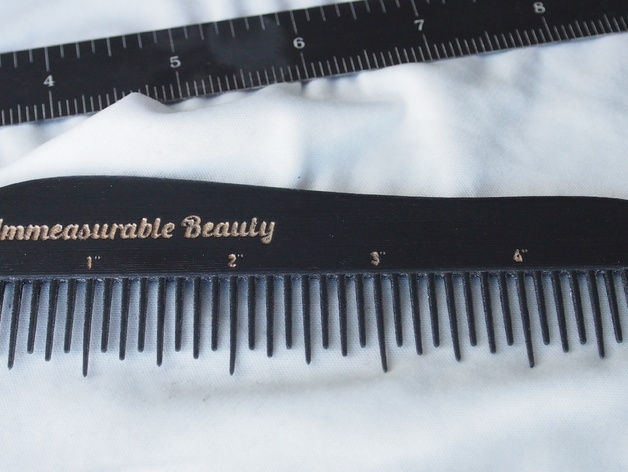 Immeasurable Beauty - A comb that is also a ruler