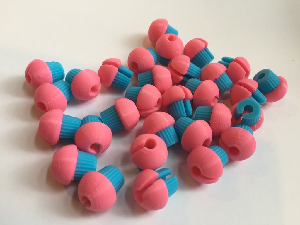 Cupcake Spoke Beads