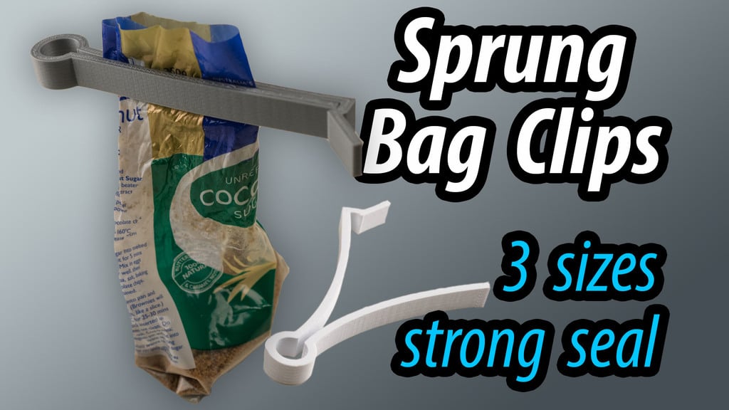 Sprung Bag Clips - 3 sizes