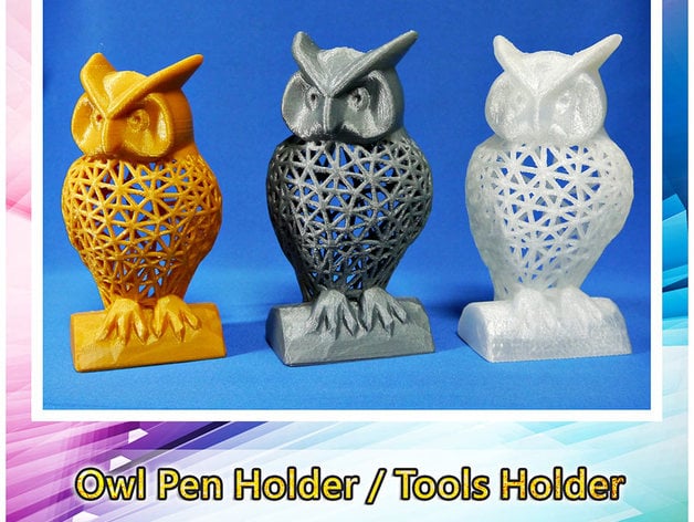 Owl Pen Holder Tools Holder