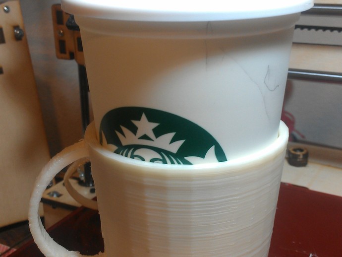 Disposable coffee cup holder