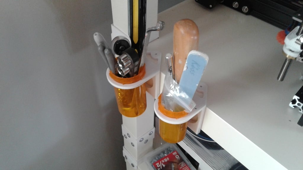 IKEA Lock Tool Bottle Holder (uses CVS Pharmacy pill bottles)