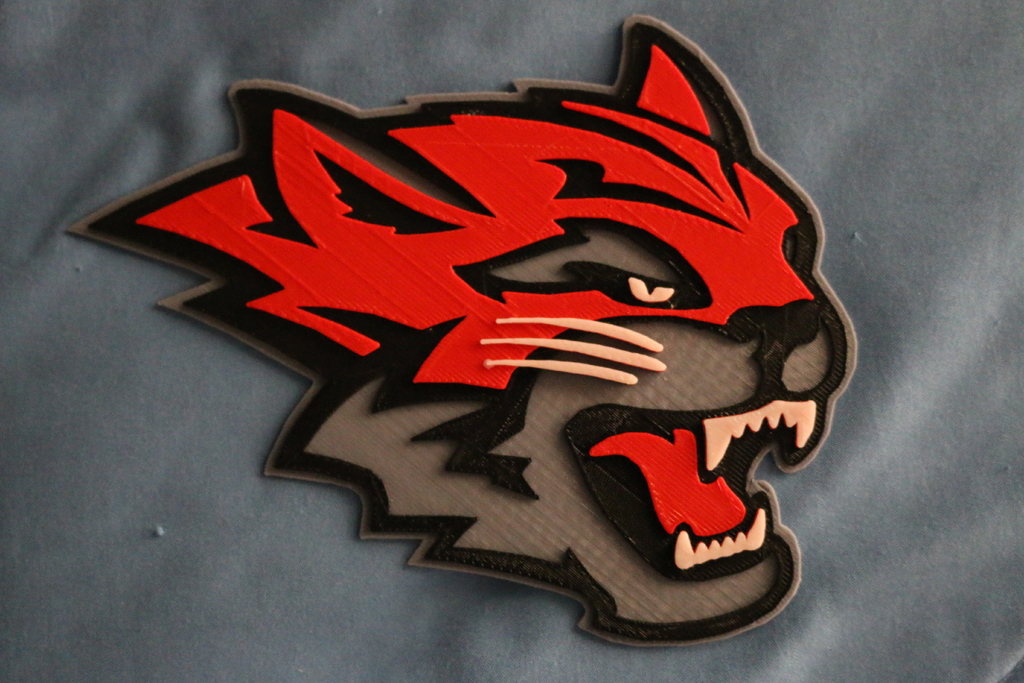 Chico State Wildcat Logo 4 Color