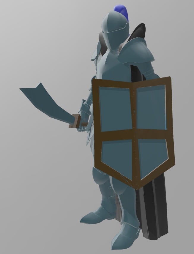 Runescape Player in Rune Armour and 99 cape 