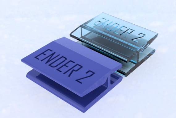 3D Printer (Ender 2) Bed Clips - Fan Mount Compatible